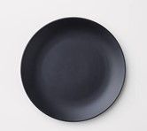 Set de 12 platos negros 21 cm H&M HOME